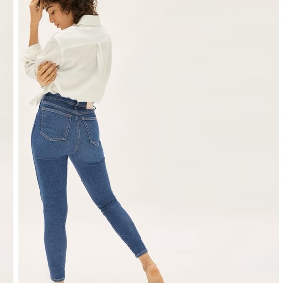 Everlane The Way High Rise Skinny Denim Jean Pants Vintage Mid Blue Size 29 NEW - Picture 3 of 16